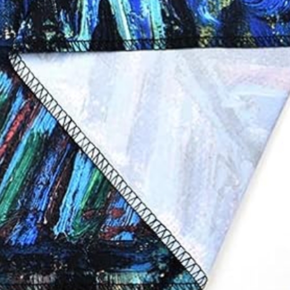 Black Light Starry Night Vincent Van Gogh Big Wall Tapestry UV Blacklight New - Picture 9 of 11